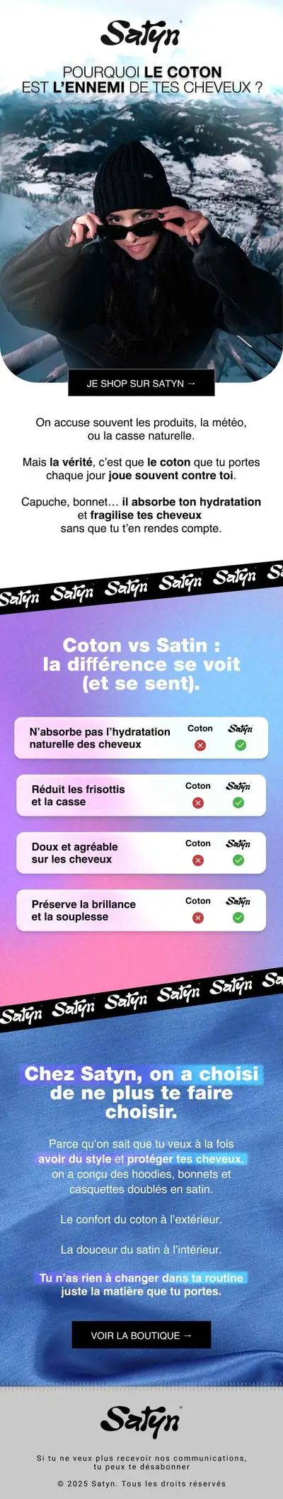 Exemple de newsletter e-commerce r&eacute;alis&eacute;e par Spicy Agency